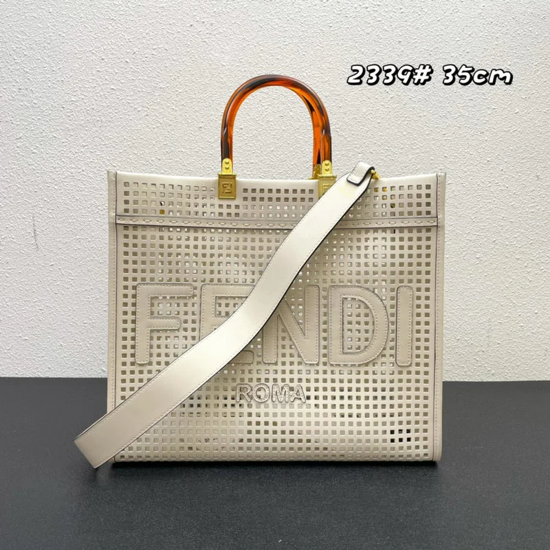 Fendi bags with a chain - link trim and a leather body for a modern and edgy lookWF - Fendi Bags - 924