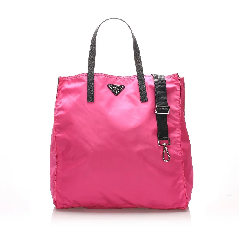 Prada tote bags with a water - resistant coating for outdoor activitiesPrada Tessuto Tote (SHG-10401)