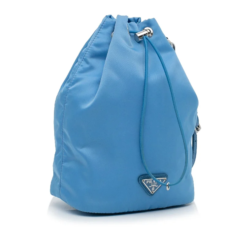 Ladies Prada Galleria bags with a textured leather surface for a more tactile lookPrada Tessuto Drawstring Pouch (SHG-do9UlY)