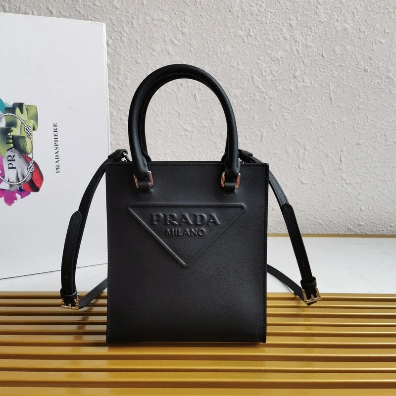 Prada tote bags with a double - handle and shoulder - strap option for easy useWhimsy Finds - Prada Bags - 418