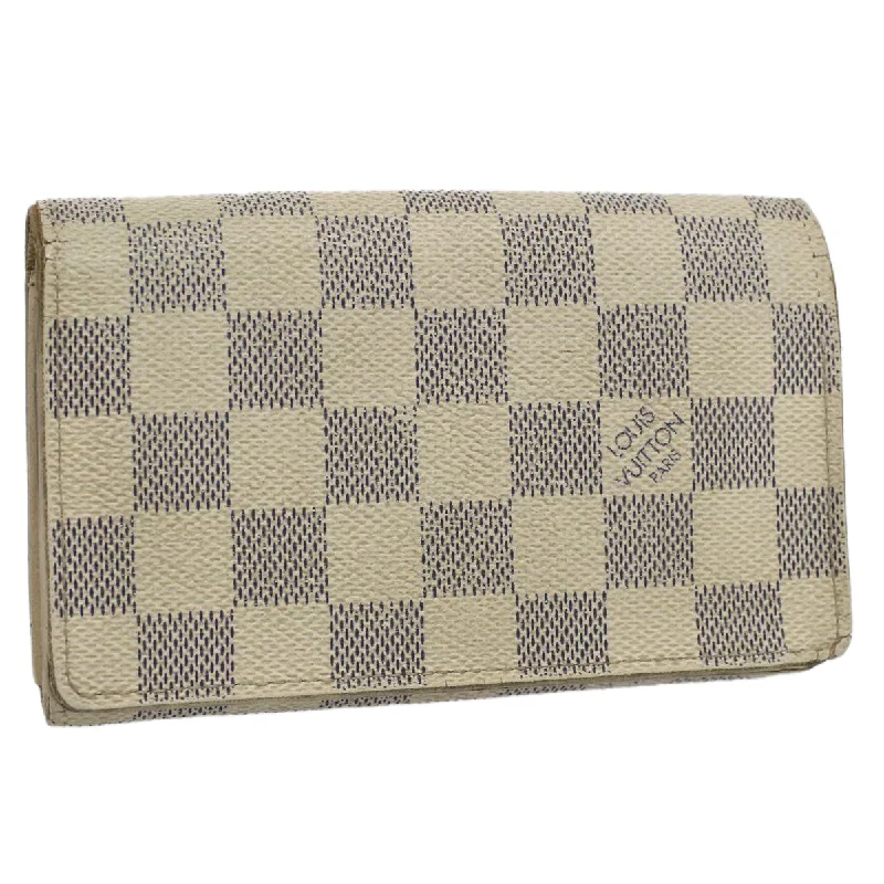 Louis Vuitton Speedy bags in monogram canvas for a classic lookLOUIS VUITTON Damier Azur Portefeuille Tresol Wallet N61744 LV Auth bs9315