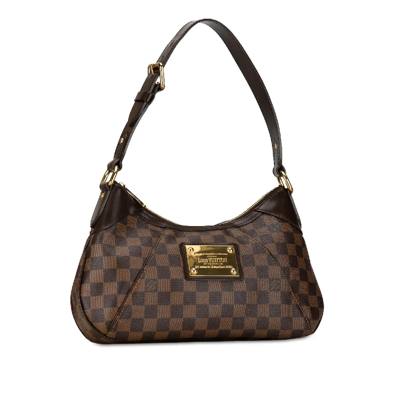 Louis Vuitton handbags with a patent - leather finish for a shiny lookLouis Vuitton Damier Ebene Thames PM (5vXNkQ)