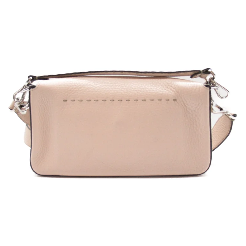 Fendi bags with a back - zip pocket for storing valuables securelyFendi Fendi 2w Shoulder Shoulder Bag Leather  Beige 8BR600