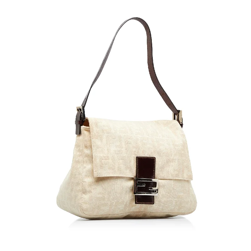 Fendi bags with a front - zip pocket for small items such as lip balm and earphonesFendi Zucca Mamma Forever (SHG-3Q7aWy)