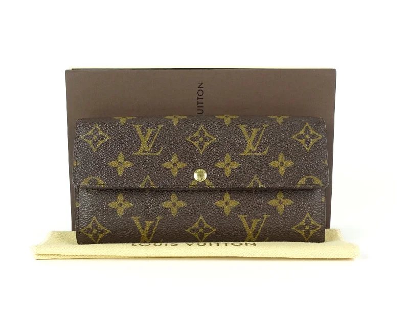 Louis Vuitton backpacks with a hidden back pocket for securitySarah Monogram Canvas Wallet