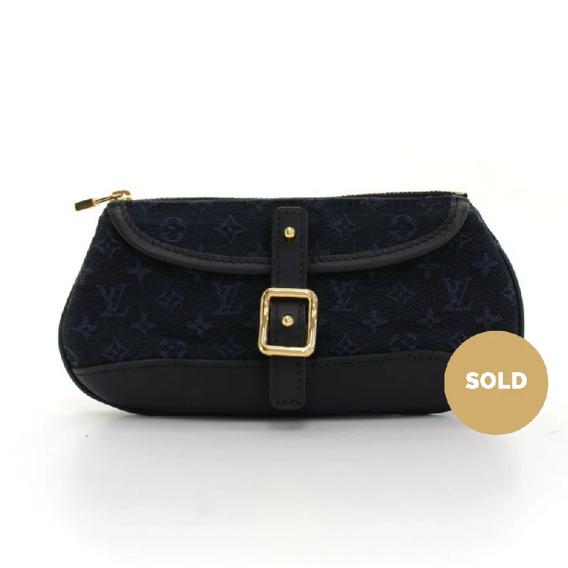 Louis Vuitton bags with a magnetic snap closure for easy accessAnne Sophie Mini Lin Canvas Clutch Bag