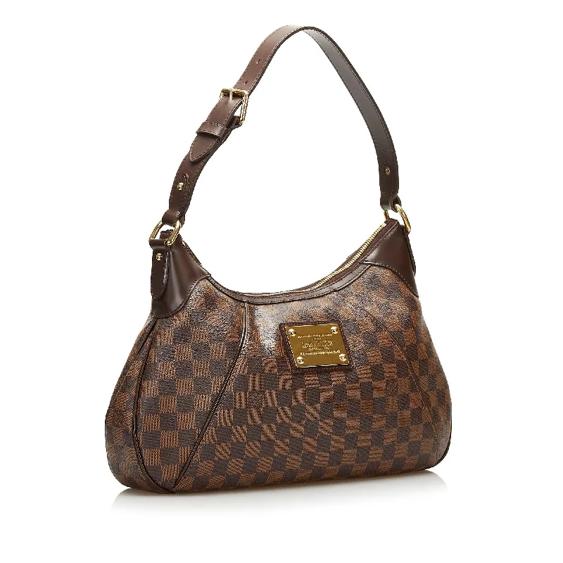 Louis Vuitton Alma bags with a monogram - embossed leather surfaceLouis Vuitton Damier Ebene Thames GM (cGgcd6)