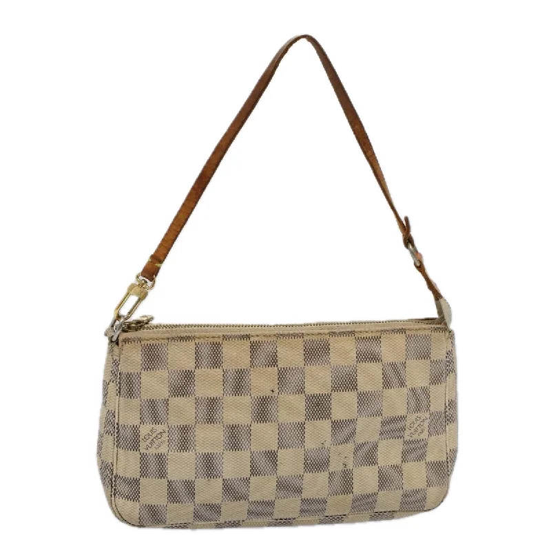 Louis Vuitton Alma bags with a leather - wrapped handle for a luxurious feelLOUIS VUITTON Damier Azur Pochette Accessoires Pouch N51986 LV Auth 58851