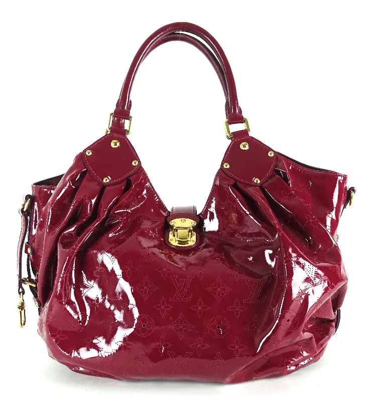 Louis Vuitton backpacks with a padded back panel for comfort during long - wearSurya Mahina Patent Leather Hobo Bag