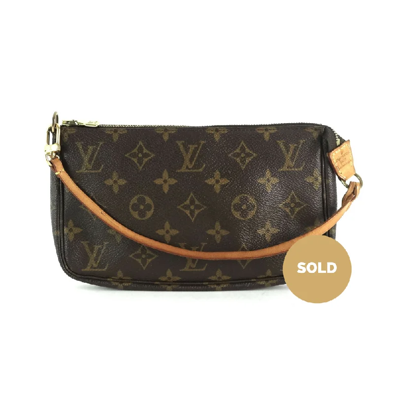 Louis Vuitton bags with a snap - button closure and a decorative charm for stylePochette Accessoires Monogram Canvas Evening Bag