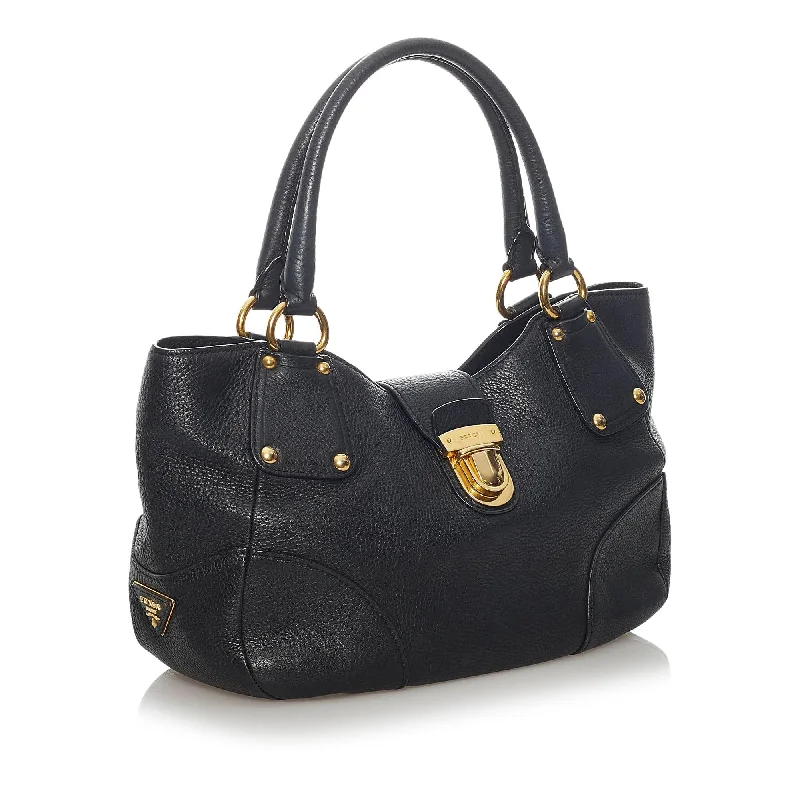 Ladies Prada Re - Edizione 2005 bags with a star - shaped charm for a playful touchPrada Leather Handbag 29091