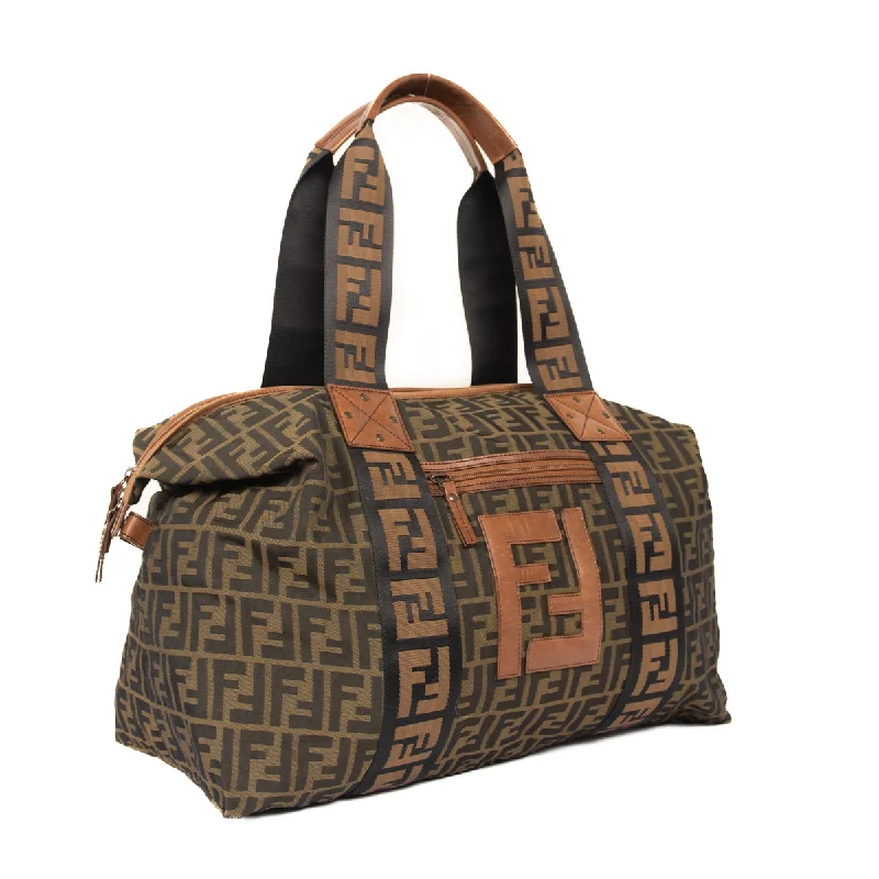 Fendi Baguette bags with a detachable charm featuring the brand's mascotFendi Zucca FF Tobacco Weekender Bag