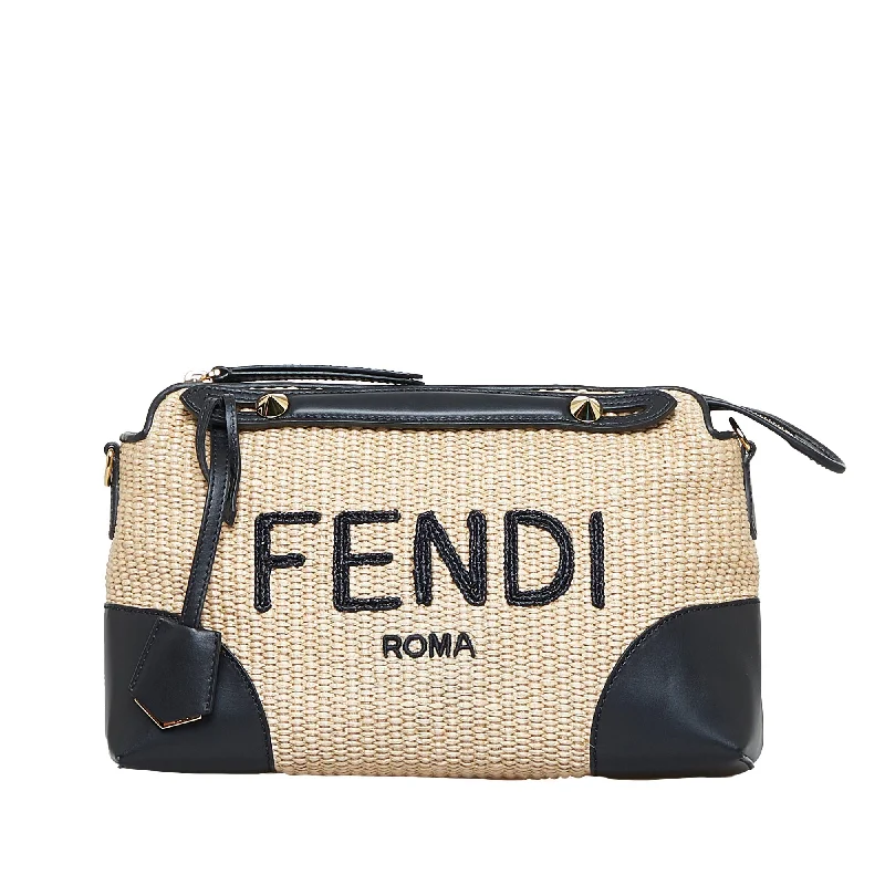 Fendi backpacks with a ventilated back panel for improved air circulationFendi By The Way Beige Straw