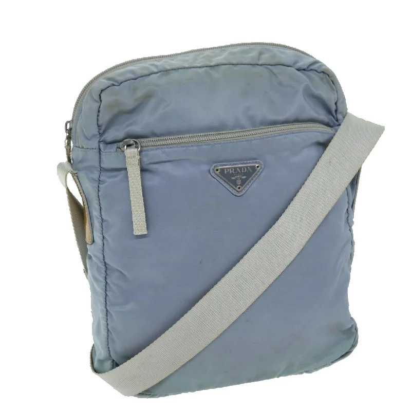 Prada nylon backpacks with a sleek, minimalist appearancePRADA Shoulder Bag Nylon Light Blue Auth 73872