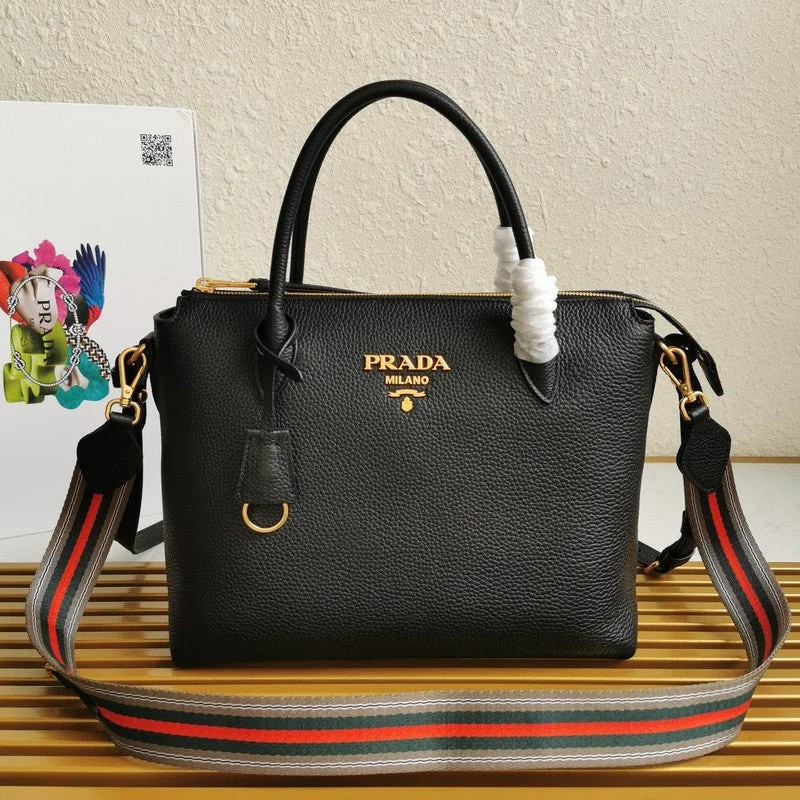 Prada bags with a chain - link trim and a leather body for a modern and stylish edgeWhimsy Finds - Prada Bags - 467