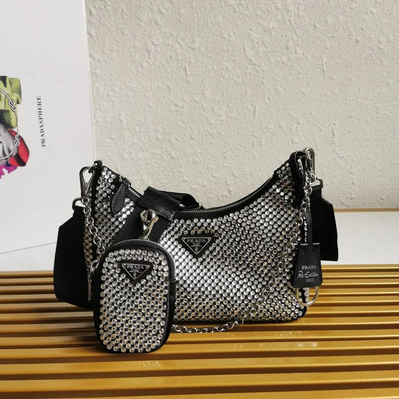 Prada bags with a zippered interior pocket for separating itemsWhimsy Finds - Prada Bags - 387