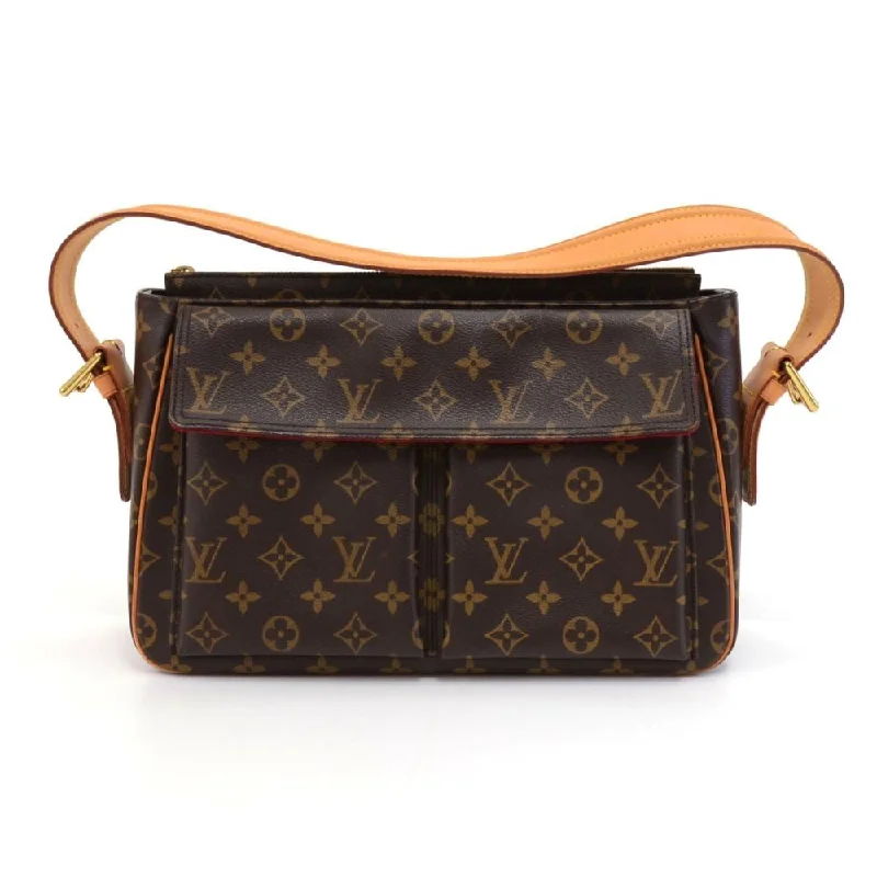 Louis Vuitton Alma bags with a leather - wrapped handle for a luxurious feelViva Cite GM Monogram Canvas Shoulder Bag