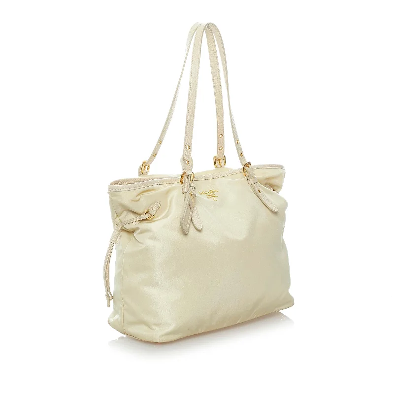 Ladies Prada Re - Edizione 2005 bags in a pastel color for a soft lookPrada Tessuto Tote Bag (SHG-36118)