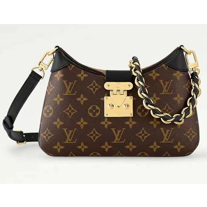 Louis Vuitton Twist bags with a contrast - colored interior for visual interestLouis Vuitton Women LV Twinny Monogram Reverse Coated Canvas Cowhide Leather