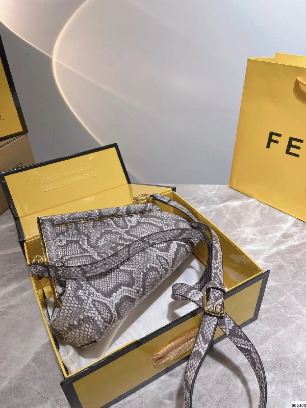 Fendi Baguette bags with a hand - embroidered floral design for a romantic and elegant touchNew Arrival Bags Fendi 237