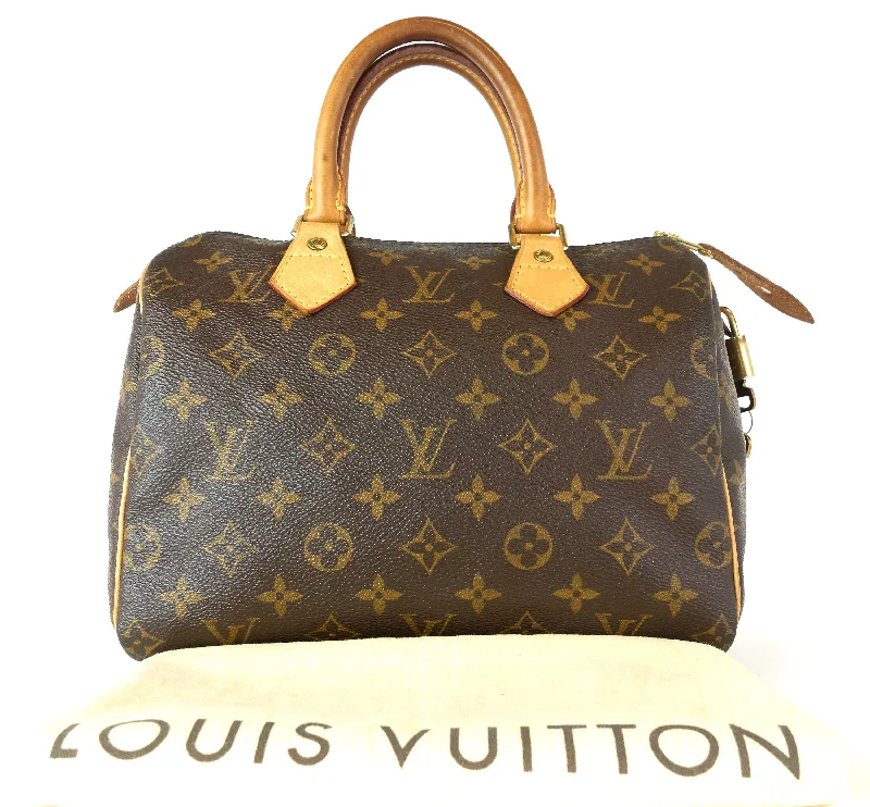 Louis Vuitton bags with a front - flap pocket for quick - access itemsSpeedy 25 Monogram Canvas Handbag