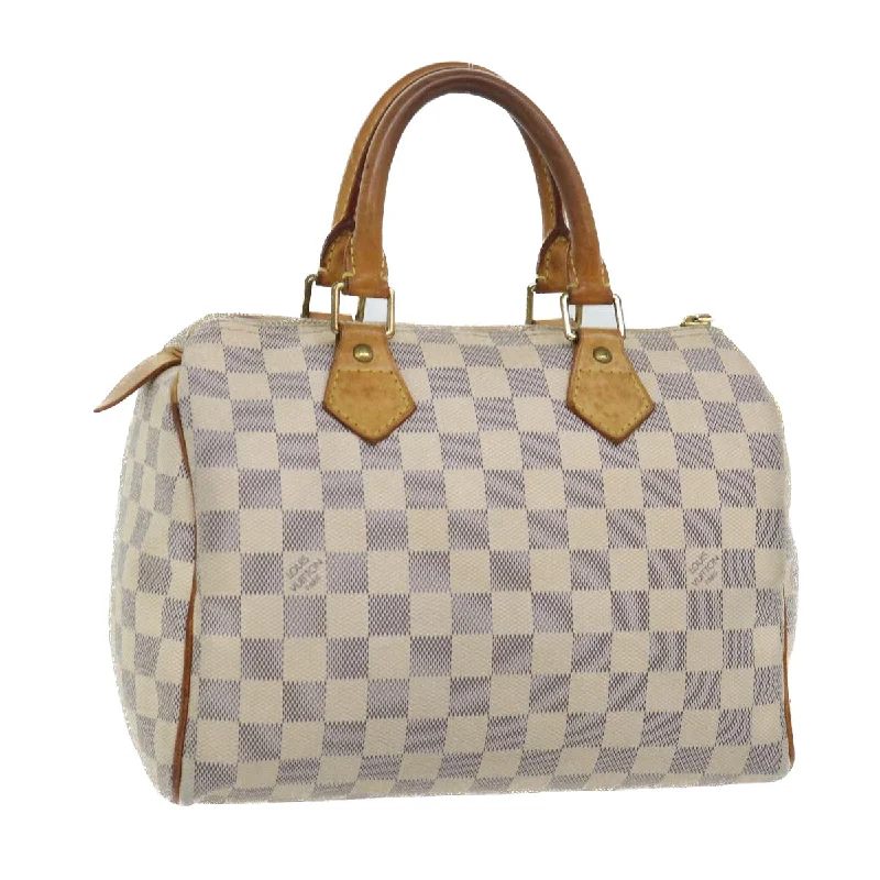 Louis Vuitton Alma bags with a detachable shoulder strap for versatilityLOUIS VUITTON Damier Azur Speedy 25 Hand Bag N41534 LV Auth 52945