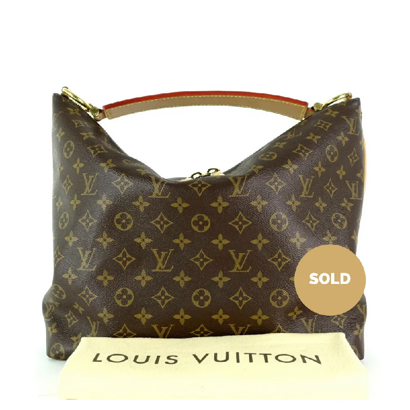 Louis Vuitton tote bags with a water - resistant coating for outdoor useSully MM Monogram Canvas Shoulder Bag