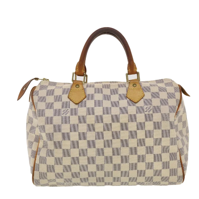 Louis Vuitton Alma bags with a leather - wrapped handle for a luxurious feelLOUIS VUITTON Damier Azur Speedy 30 Hand Bag N41533 LV Auth 40420