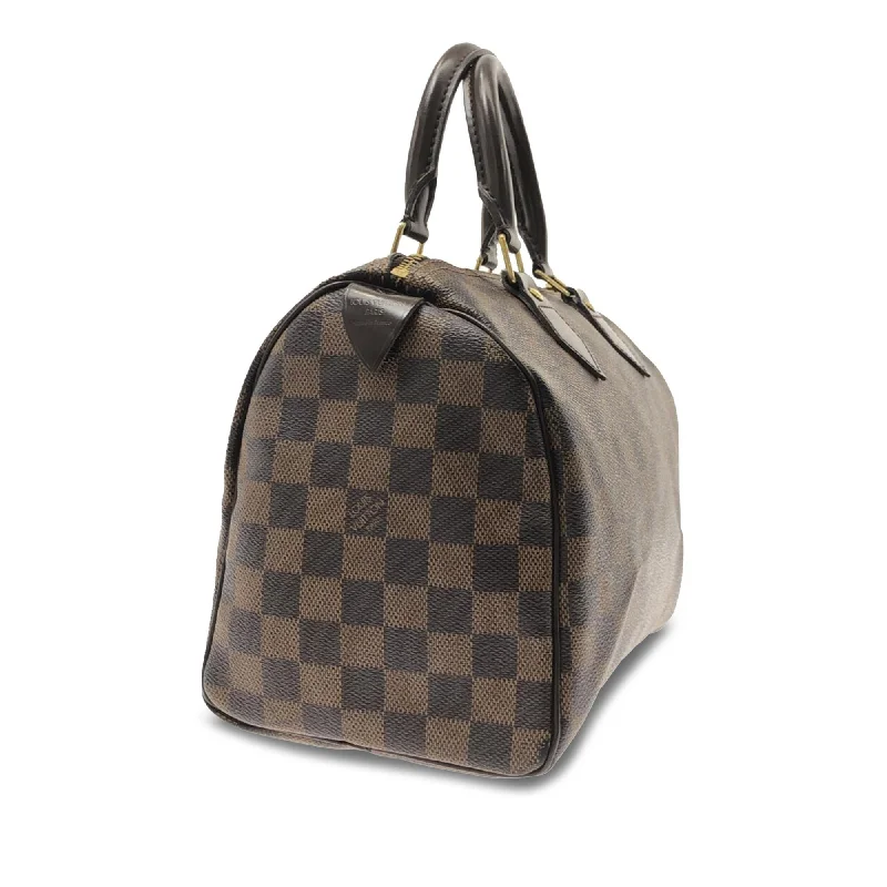 Ladies Louis Vuitton handbags with a detachable coin purse insideLouis Vuitton Damier Ebene Speedy 25 (EnxL2m)