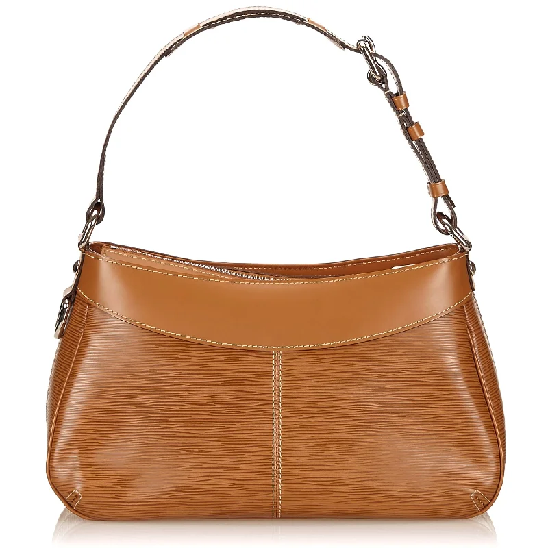 Louis Vuitton handbags with a metal - framed clasp for durabilityTurenne PM Cannelle Epi Leather Bag