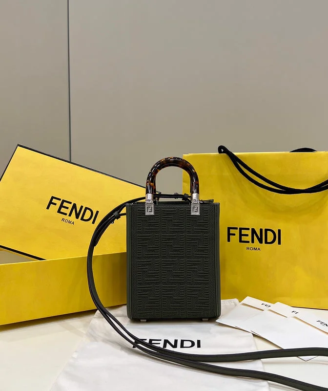 Ladies Fendi shoulder bags with a detachable phone stand for hands - free viewingWF - Fendi Bags - 986