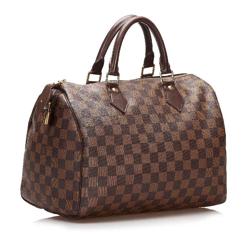 Louis Vuitton Twist bags with the iconic LV - turnlock closureLouis Vuitton Damier Ebene Speedy 30 35476)