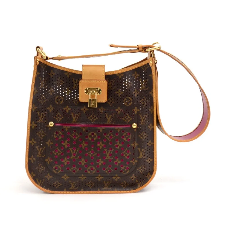 Louis Vuitton crossbody bags in a bold red color for a statementPerforated Musette Monogram Canvas Bag - 2006 Limited Edition Bag