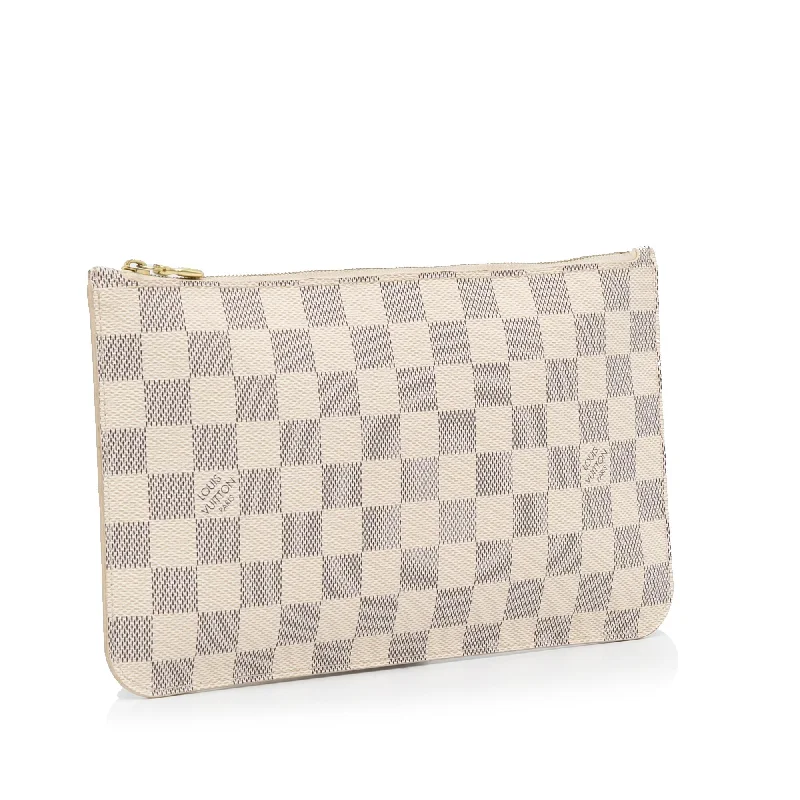 Louis Vuitton Alma bags featuring the signature top - handle designLouis Vuitton Damier Azur Neverfull Pochette (SHG-VX7xaS)