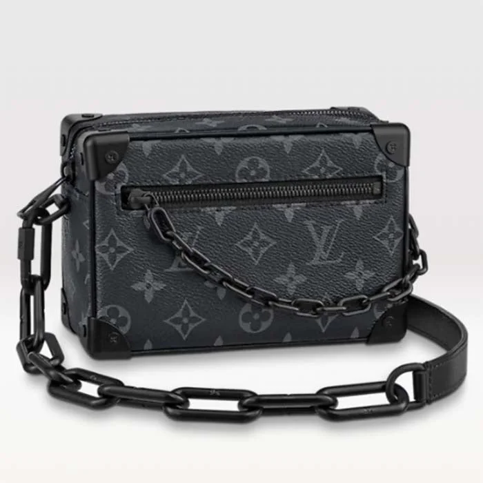 Louis Vuitton backpacks with a multi - pocket organization for functionalityLouis Vuitton LV Men Mini Soft Trunk Bag Monogram Eclipse Coated Canvas