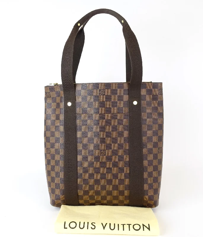 Louis Vuitton backpacks with a multi - pocket organization for functionalityCabas Beaubourg Damier Ebene Canvas Tote Bag