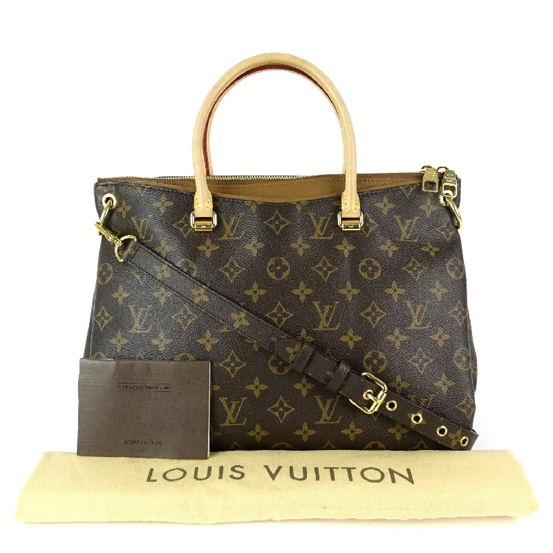 Louis Vuitton backpacks with a padded laptop compartment for travelPallas Monogram Canvas Handbag with Strap