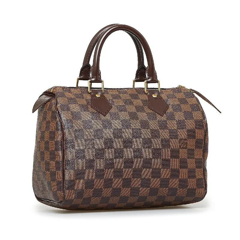 Louis Vuitton Alma bags with a leather - wrapped handle for a luxurious feelLouis Vuitton Damier Ebene Speedy 25 (CJr4Wy)