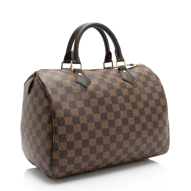 Louis Vuitton Twist bags with a crystal - embellished LV - turnlockLouis Vuitton Damier Ebene Speedy 30 Satchel (0Pl8dB)