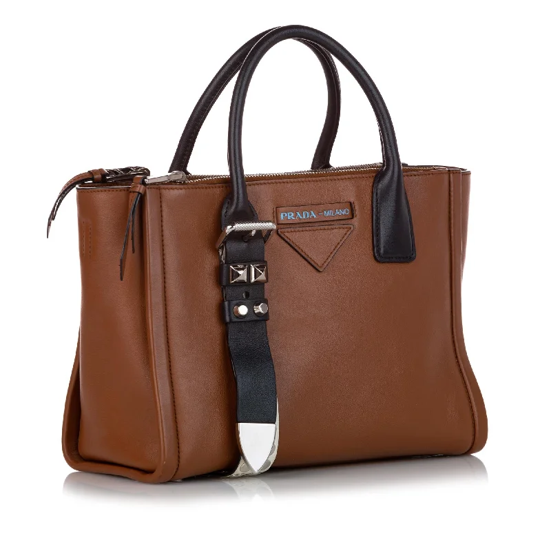 Prada bags with a zip - top closure and multiple interior pockets for organizationPrada Grace Lux Concept Satchel 27658