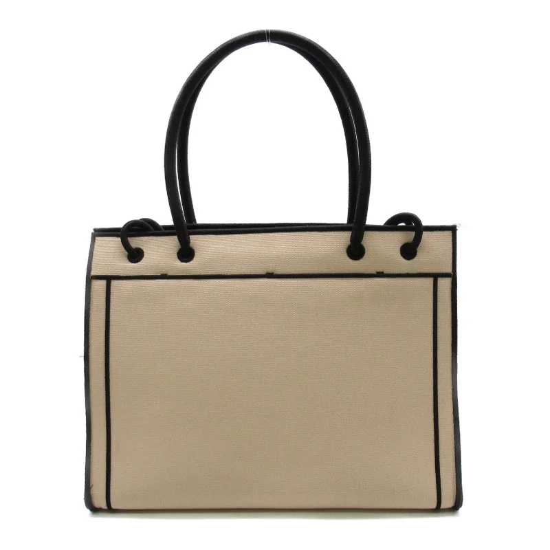 Fendi bags with a detachable mirror inside for quick touch - ups and groomingFendi Tote Bag Linen  Pink Beige