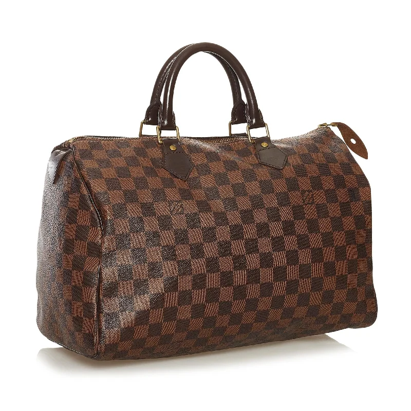 Louis Vuitton Alma bags with a detachable shoulder strap for versatilityLouis Vuitton Damier Ebene Speedy 35 35701)