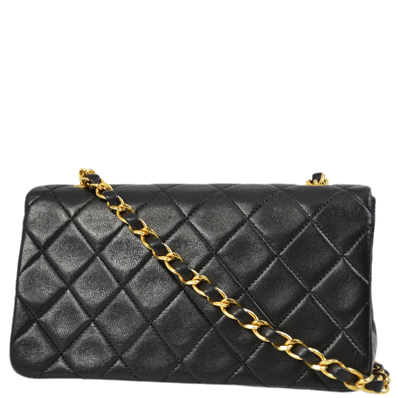 Chanel bags for women with a taste for high fashionChanel Black Lambskin Turnlock Mini Full Flap Shoulder Bag