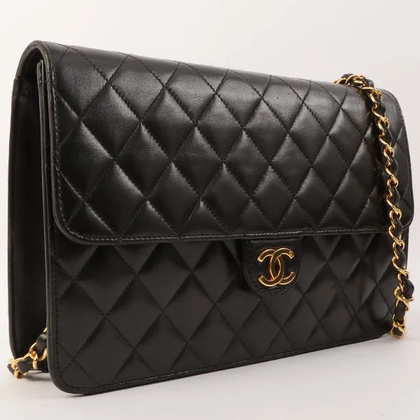 Chanel New Arrival Handbag with Gold HardwareChanel Around 1998 Made Cc Mark Plate Chain Bag Black