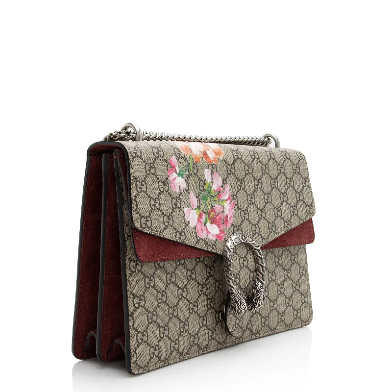 Women Gucci crossbody bags with a keychain holderGucci GG Supreme Blooms Dionysus Medium Shoulder Bag (22396)