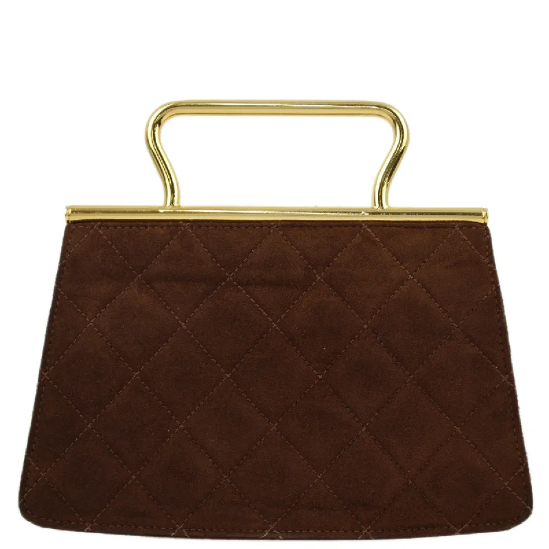 Chanel Classic Flap Bag for Evening PartyChanel Brown Suede Party Handbag