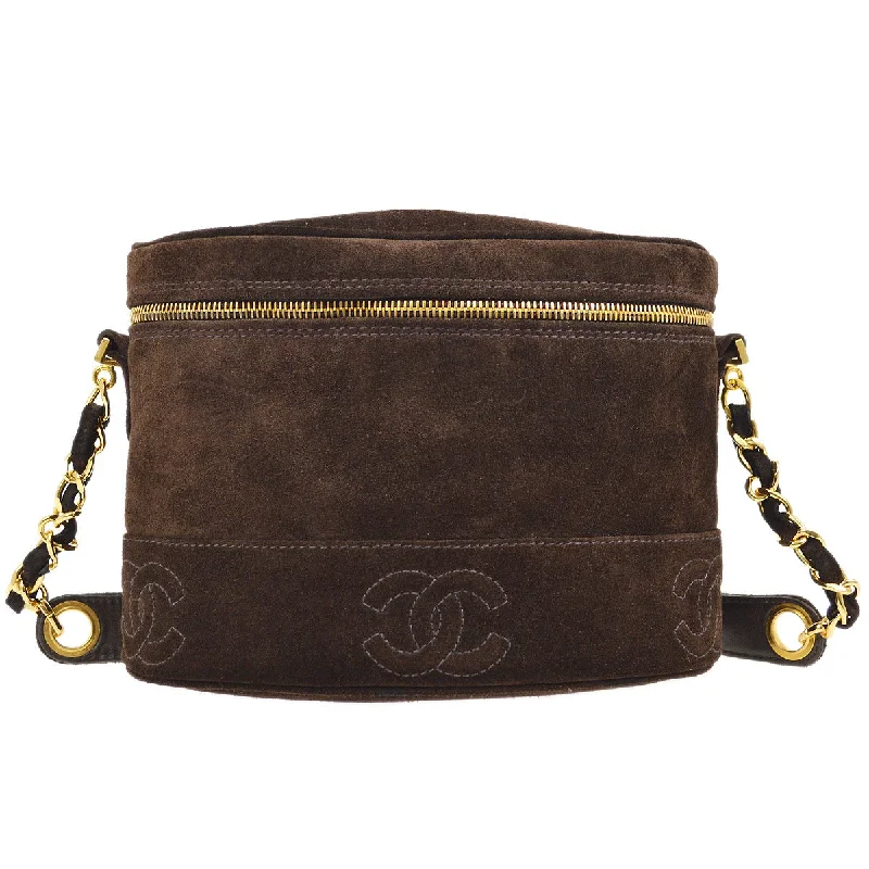 Chanel bags perfect for everyday elegCHANEL 1996-1997 Brown Suede Triple CC Shoulder Bag