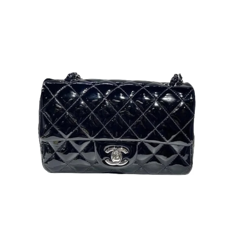 Chanel Vintage Inspired Handbag for Retro LoversClassic Patent Mini Rectangle Black SHW