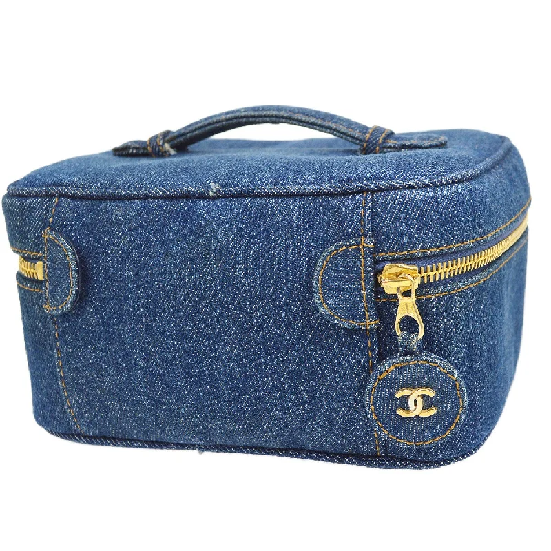 Chanel bags sale 2025CHANEL 1996-1997 Timeless Vanity Handbag Denim 21584