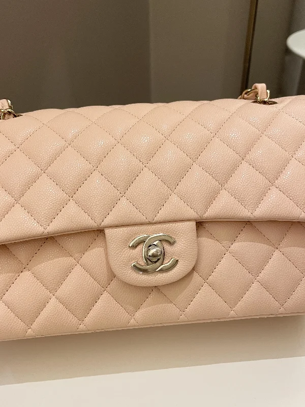 Chanel bags in luxury boutiques worldwideChanel Classic Quilted Medium Double Flap Beige Caviar